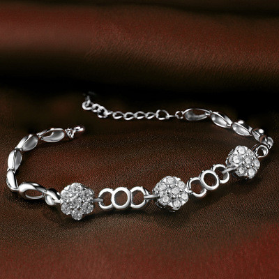 Jewelers 925 Sterling Silver Bracelet Made with Love
